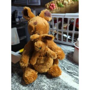 Kohl’s Cares Mom and Baby Kangaroo Joey  Plush Stuffed Animal 9”